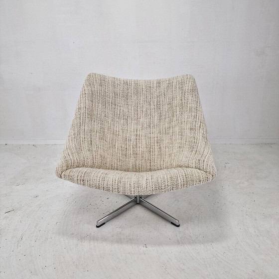 Image 1 of Vintage Oyster fauteuil met kruisvoet van Pierre Paulin voor Artifort, 1965