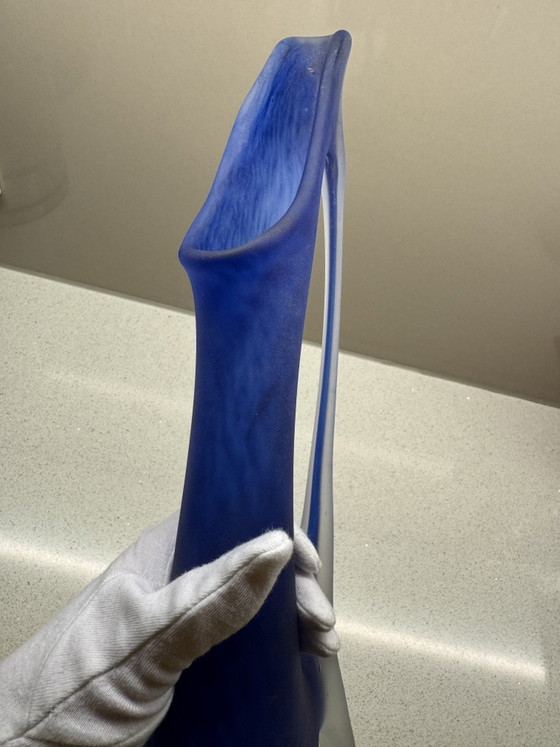 Image 1 of Monumental Murano "Anse Volante" Vase - Attributed to Giorgio Ferro for A.V.E.M. - 1950s - 39.5 cm (Perfect condition)
