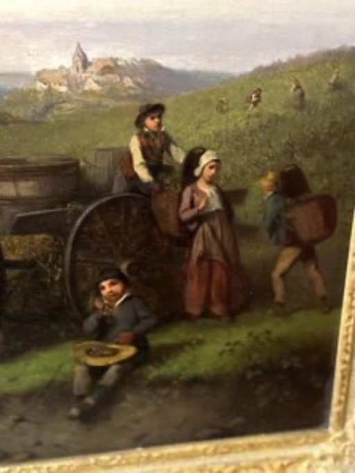 F.erdinand Marohn, The Harvest, Oil on Canvas