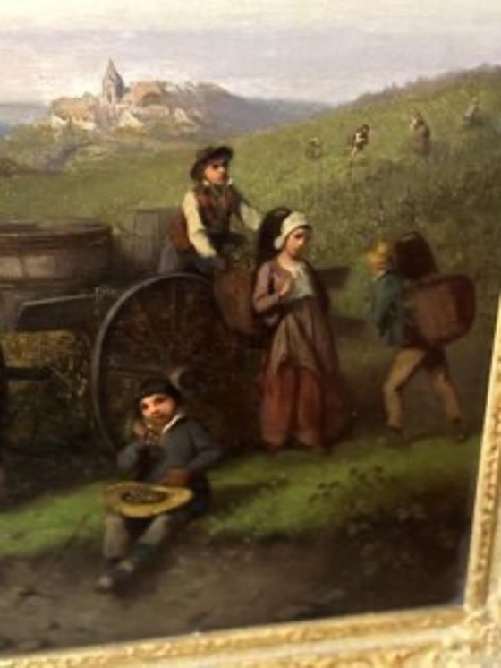 Image 1 of F.erdinand Marohn, The Harvest, Oil on Canvas