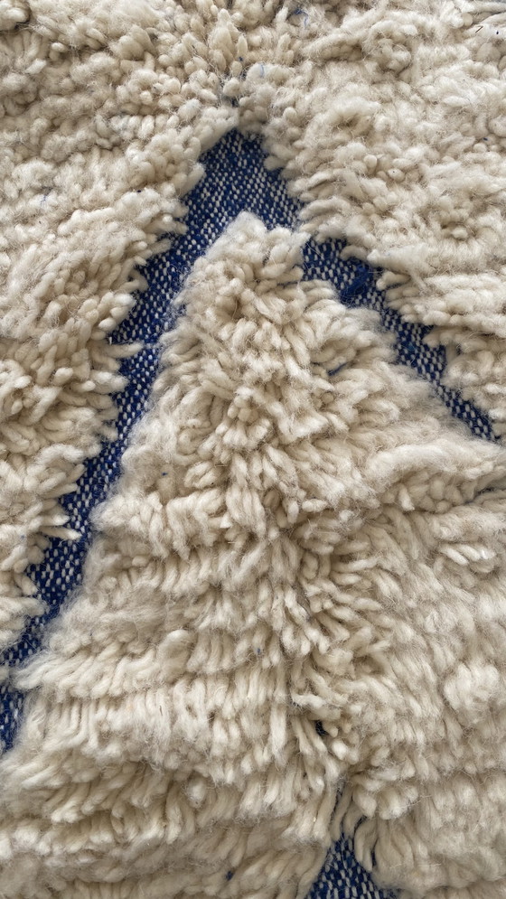 Image 1 of Blue Nomadic Soul – 300 cm x 196 cm – Authentischer Atlas-Berberteppich