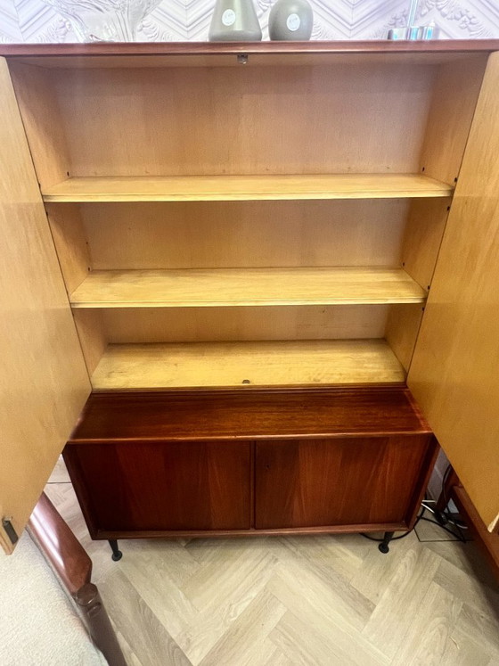 Credenze alte vintage, teak, Germania anni '60 – Metallo, Mid Century Modern (photo 6 of 6)