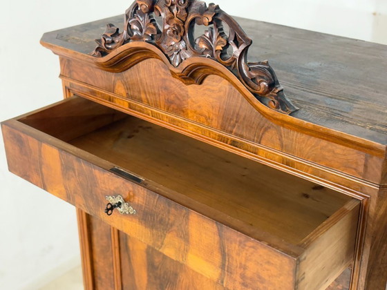 Image 1 of Biedermeier Sekretär / Antiker Schreibschrank / Schrank – um 1880