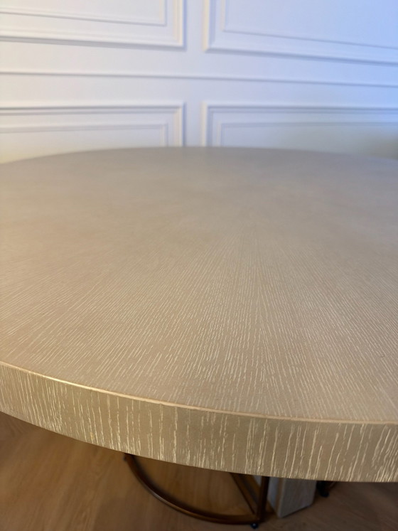 Eichholtz Esstisch Remington, Esstische, Metall, Holz, Beige (Foto 6 von 7)