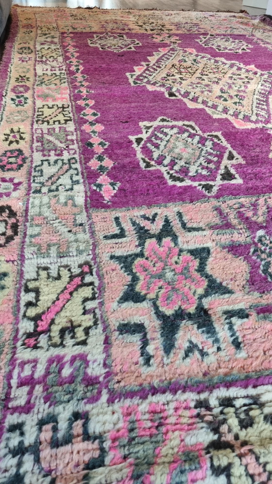 Image 1 of Tapis berbère vintage fait à la main au Maroc 200×404 Cm