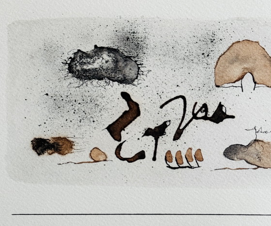 Image 1 of Hans EPP - Magnificent abstract painting from 1968 - framed