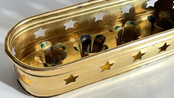 Image 1 of Candeliere vintage in ottone per 4 candele