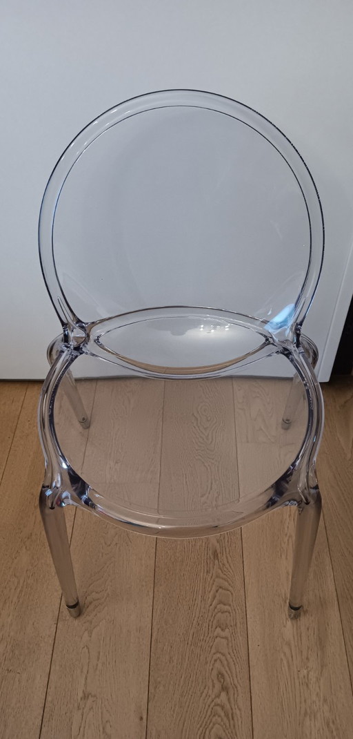 Set van 4 transparante LOOP stoeln - Cédric Ragot voor Roche Bobois