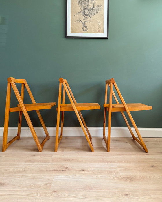 Image 1 of 3x Trieste Klapstoel Door Aldo Jacober