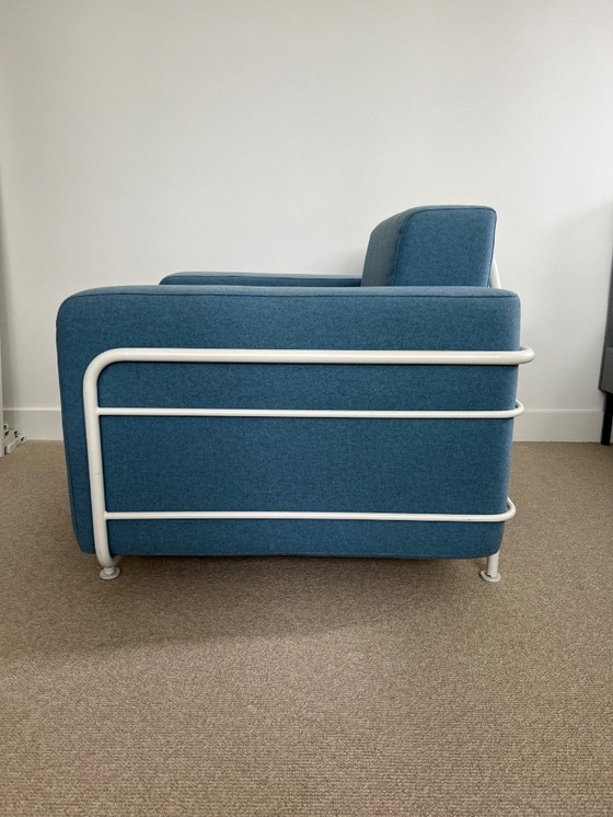 Image 1 of Softline tube frame armchair blue