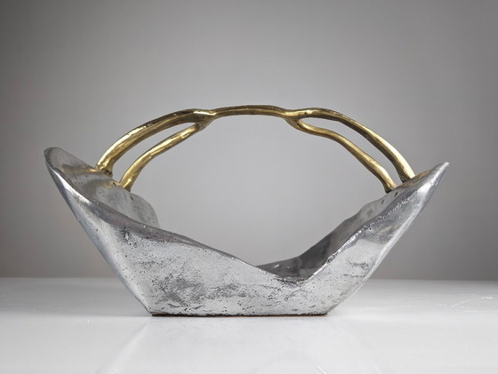 Image 1 of firewood holder by David Marshall, 1980s