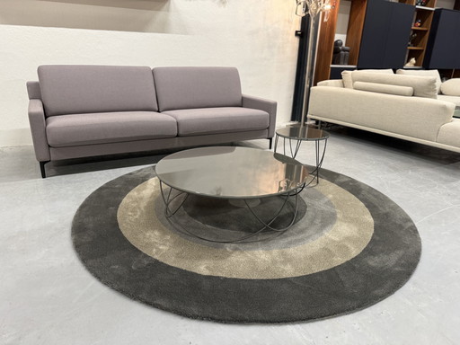 Rolf Benz 8770 Coffee Table Set Glass D95xH30cm