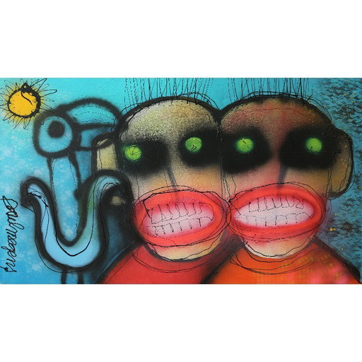 Painting 'The Smilers'