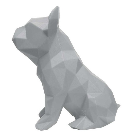 Image 1 of Diseño Marroquí - Escultura Estatua - Bulldog Francés - Gris - 30 cm de alto - Hecha a mano