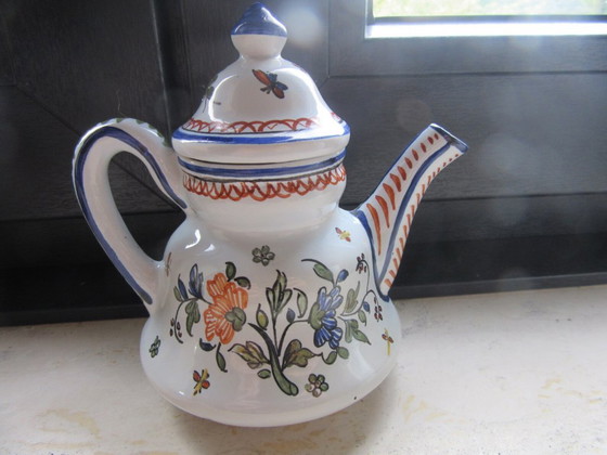Vieux Rouen Miniatur-Kaffeekanne – Dekorative Objekte, Ceramic (photo 4 of 8)