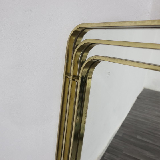 Image 1 of Romeo Rega-stijl Hollywood Regency-spiegel, moderne antiek uit de jaren 70