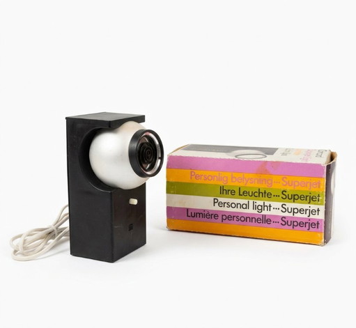 Superjet Spotje van Robert Heritage voor Concord Lighting International.