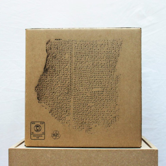 Image 1 of Achille ATTARD - Laser engraving on honeycomb cardboard