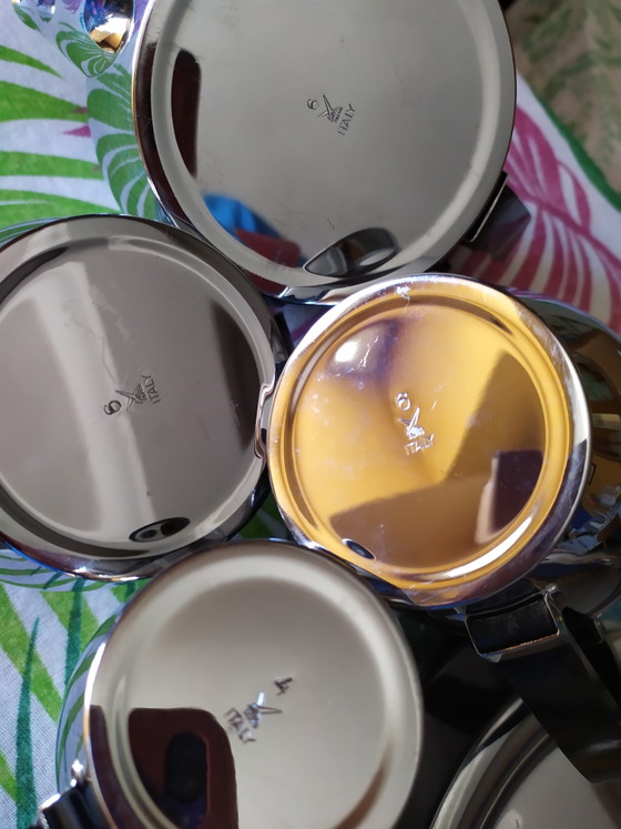 Image 1 of Servizio da caffè e tè vintage Alessi, anni '40, set da 5