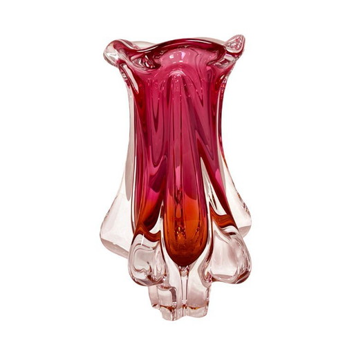 Vase "Tulip" by J. Hospodka, Chřibská Sklárna, Czechoslovakia 1960s