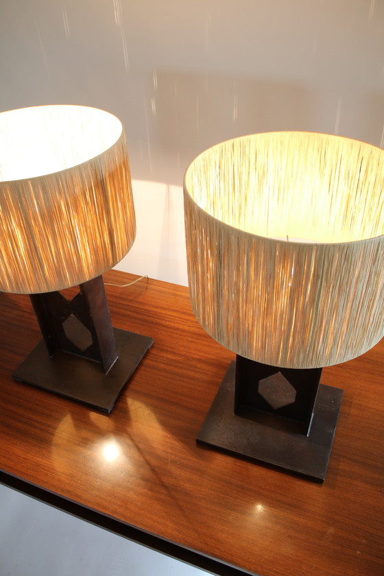 Image 1 of Brutalist "Totem" lamps