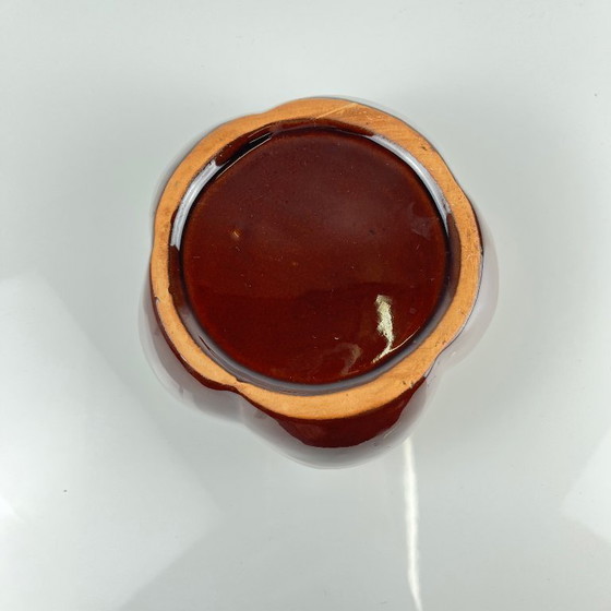 Image 1 of Plato baratija de cerámica esmaltada moteada - 1960/70