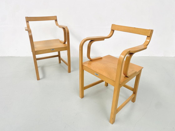 Image 1 of Sperrholzsessel aus Buche von Enraf Nonius Delft, 1970er