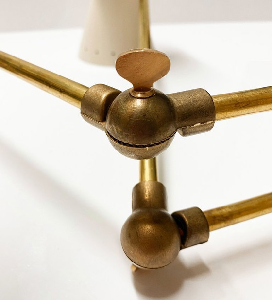 Image 1 of Italiaanse dubbele wandlamp, ontwerp uit de jaren 1950