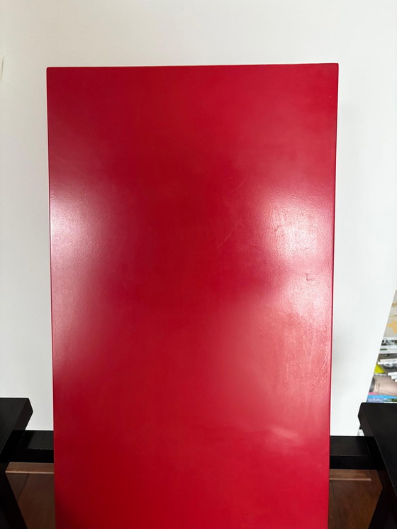 Image 1 of Sedia Rietveld rosso-blu