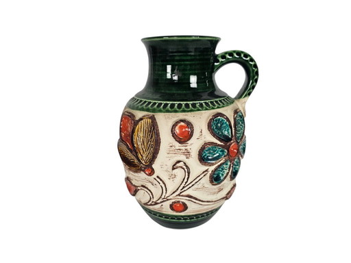 Bay Keramik - Modell 95-25 - W-Deutschland - Blumendekor - 1970er Jahre