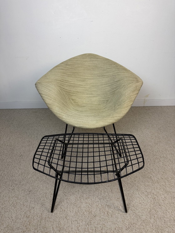 Image 1 of DIAMOND CHAIR & OTTOMAN HARRY BERTOIA POUR KNOLL