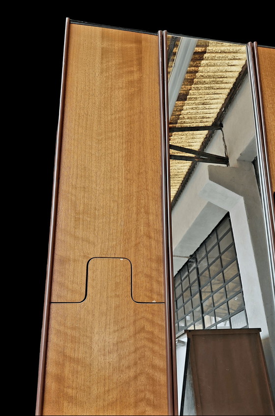 Image 1 of Gronda modular wall mirror with clothes hanger by Luciano Bertoncini for Elco, 1970s