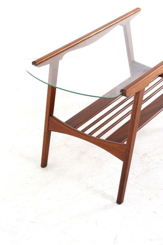 Tavolino da caffè vintage con portariviste in teak e vetro – Tavolini da caffè, Wood, Glass (photo 7 of 18)