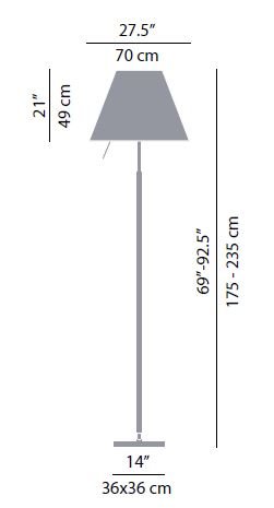 Luceplan Grande Costanza (Grootste Model)