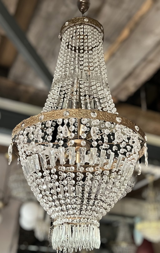 Beautiful Antique Crystal Chandelier
