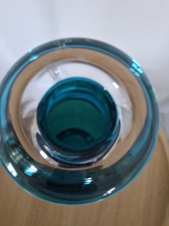 Image 1 of Vintage Rosenthal "Drunken Bottle" Vase – Turquoise (30 cm)