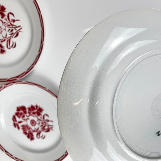 Image 1 of 6-teiliges Speiseteller-Set „Annecy“, KG Lunéville, 20. Jahrhundert