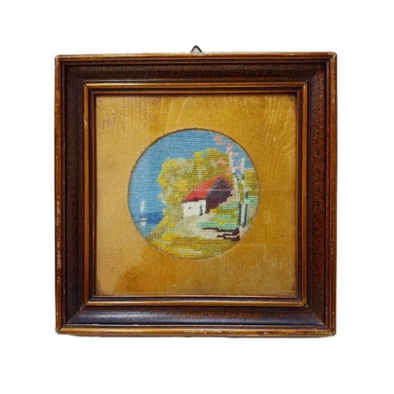 Image 1 of Arazzo Gobelin d'epoca: arte tessile incorniciata di un'epoca pacifica