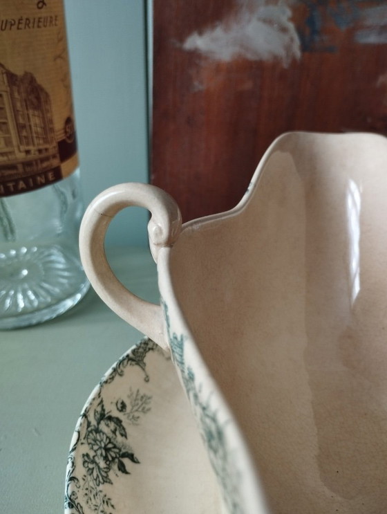 Image 1 of Sauskom op standaard, ijzersteen, Choisy-le-Roi "Floréal"