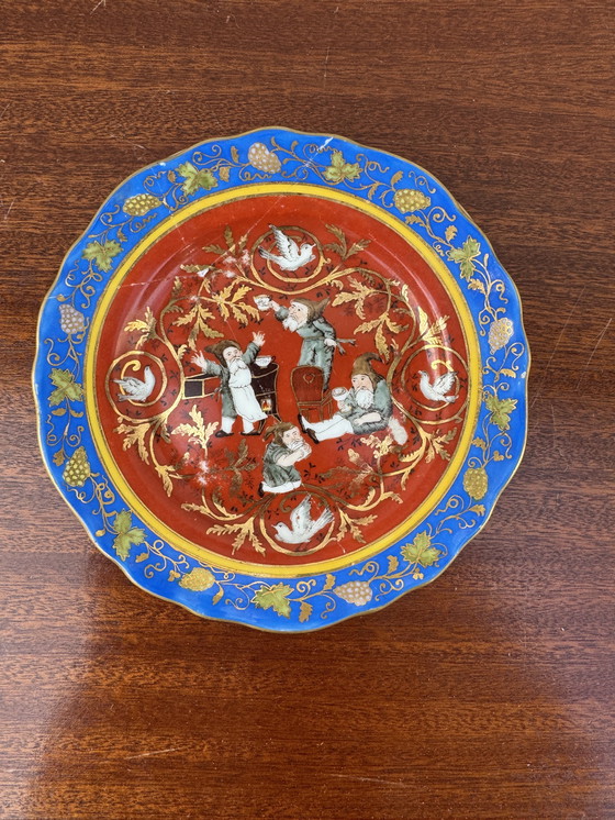 Image 1 of Assiettes de Noël porcelaine Meissen anciennes 