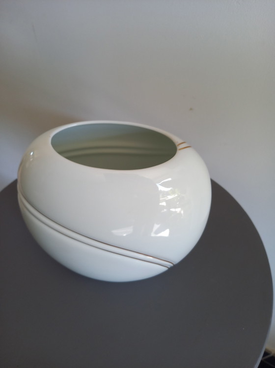 Vintage Royal KPM Bavaria spherical vase with gold trim – Royal Porzellan Bavaria KPM, Porcelain (photo 2 of 5)