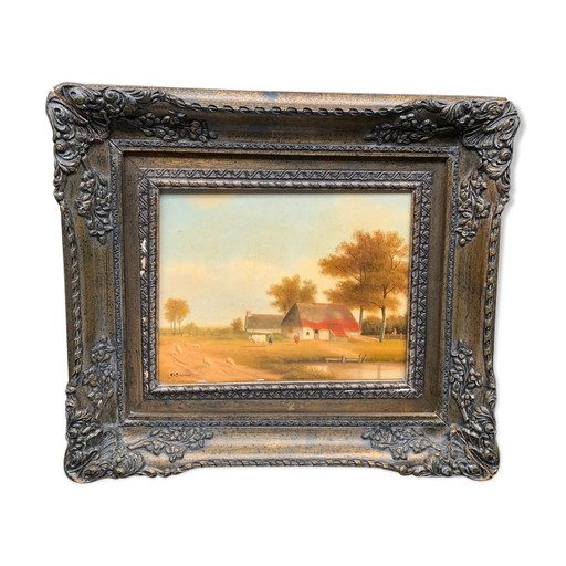 Landscape. – schilderijen tekeningen, Wood