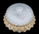 2247 ceiling lamp relief glass with copper-colored edge