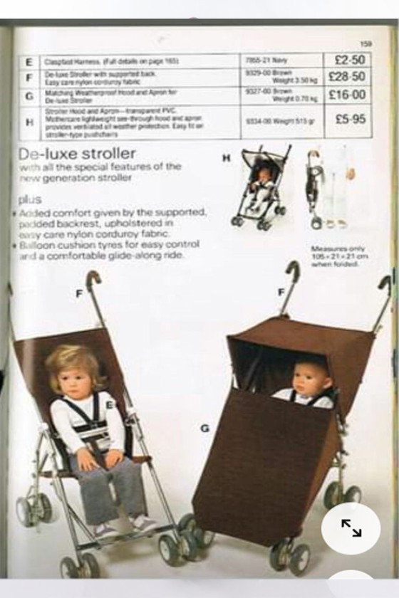 Image 1 of Passeggino compatto Mothercare DELUXE Vintage