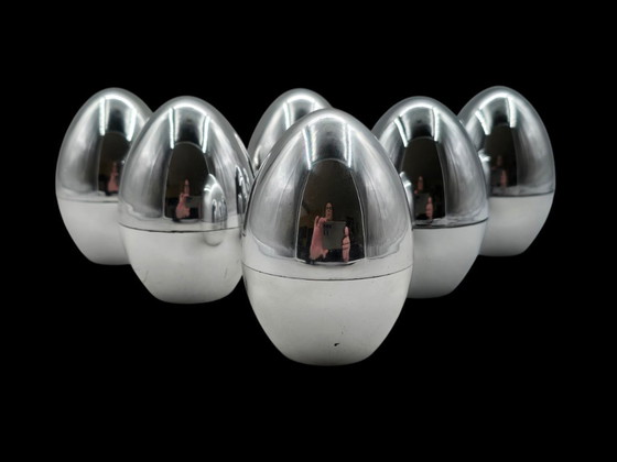 Image 1 of Law of 6 vintage egg cups/warmers