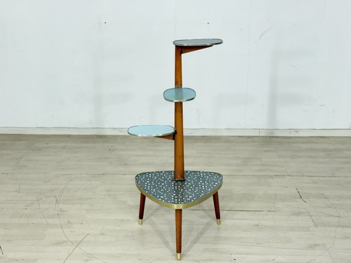 Vintage Etagere Nierentisch / Blumentisch / schöner Mid-Century Blumenständer