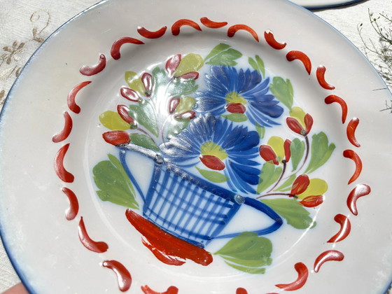 2 St Clement Luneville 19th Century Floral Pattern Plates – Crockery (photo 10 of 11)
