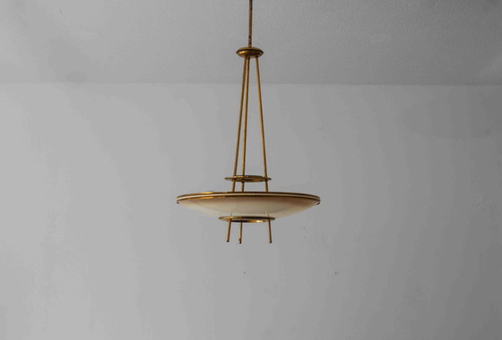 Image 1 of Lampadario in vetro Fontana Arte