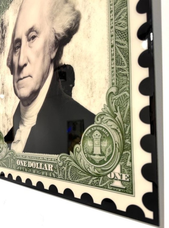 Van Apple – 'President Washington' – Médias Mixtes & Époxy Exclusifs (2/10) – Peintures et dessins, Plastic (photo 2 of 5)