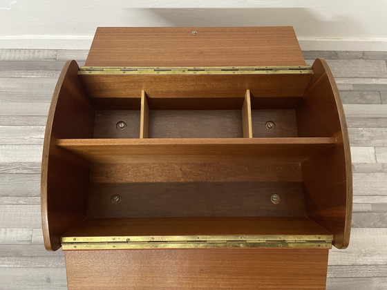 Image 1 of Vintage teak Danish sewing trolley